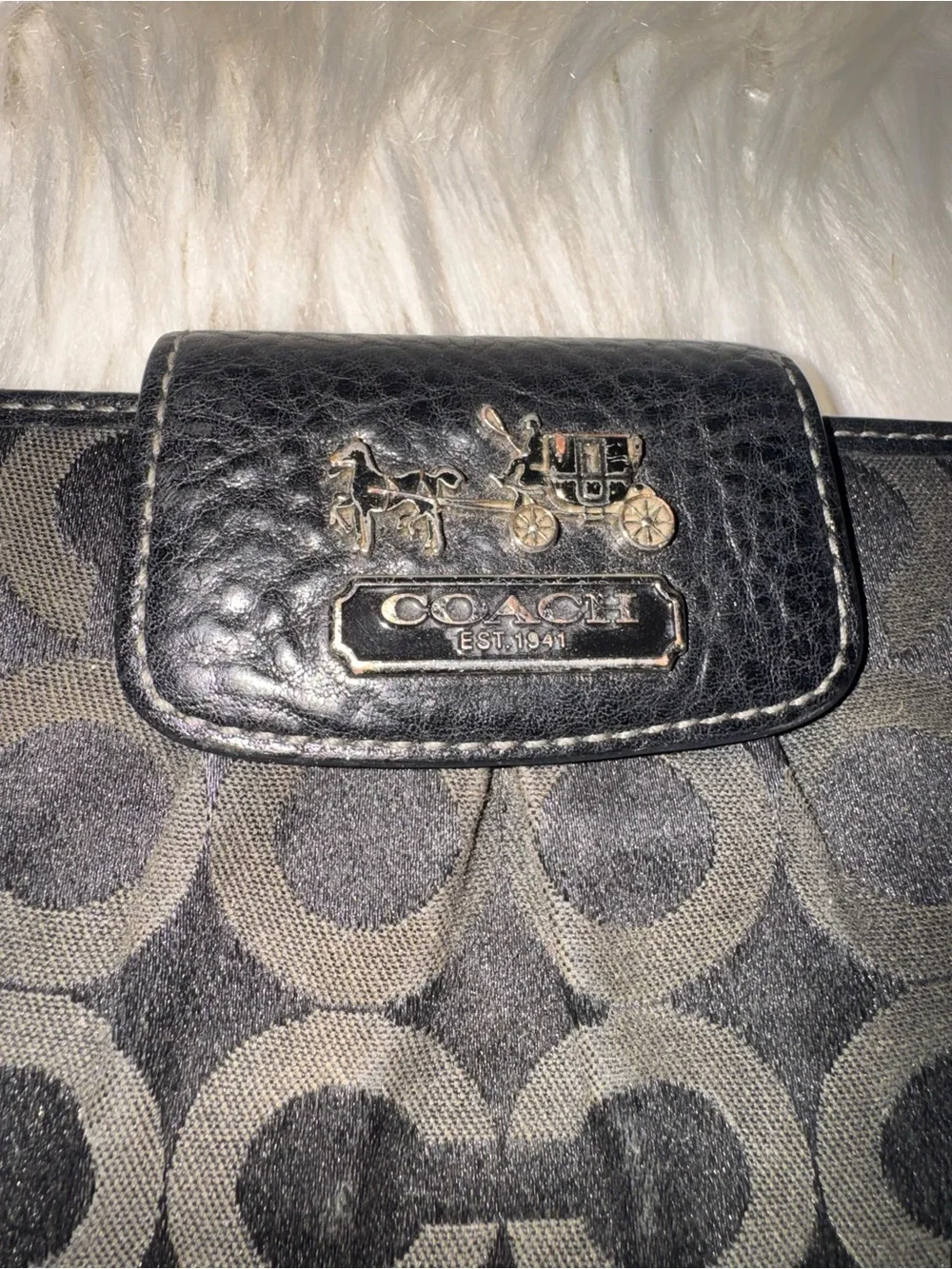Coach Black Signature Wallet